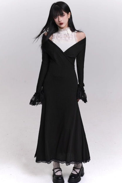 Elegant Autumn Banquet Dress