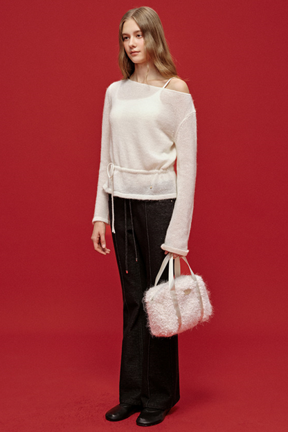 Embroidered Patchwork Flared Pants