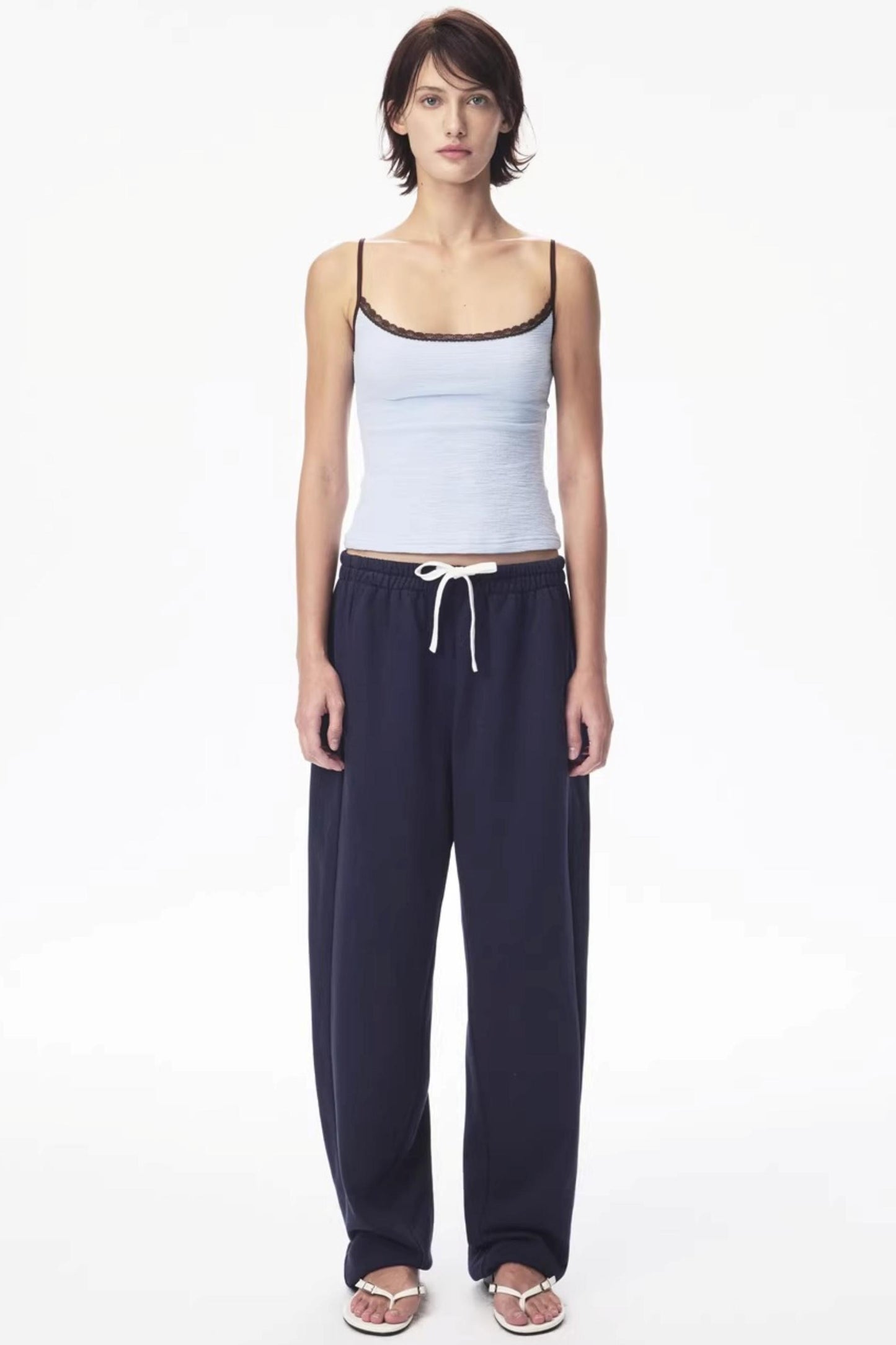 Color-Blocked Carrot Pants