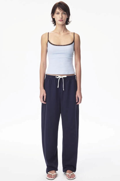 Color-Blocked Carrot Pants