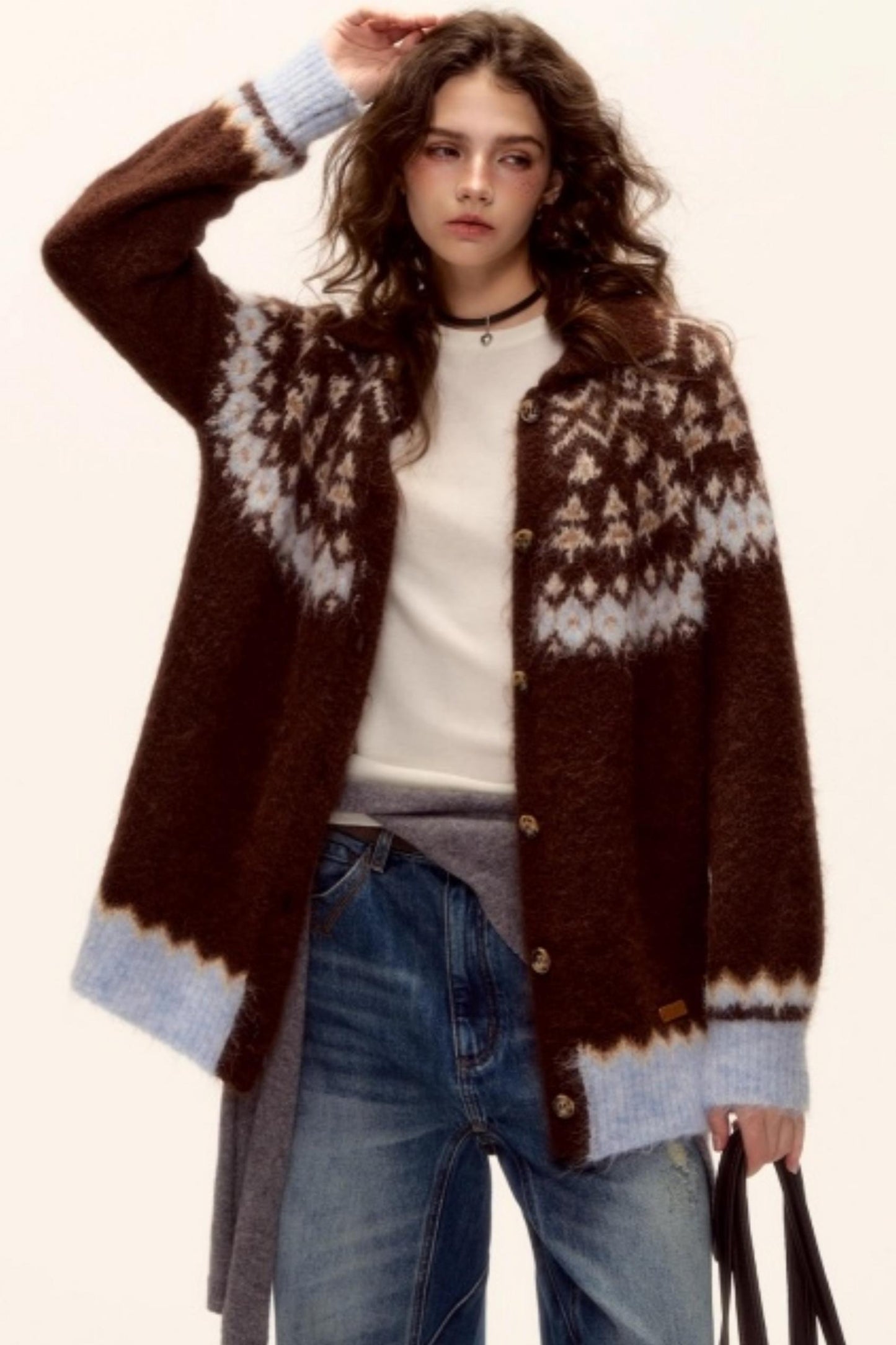 Wool Fair Isle Cardigan