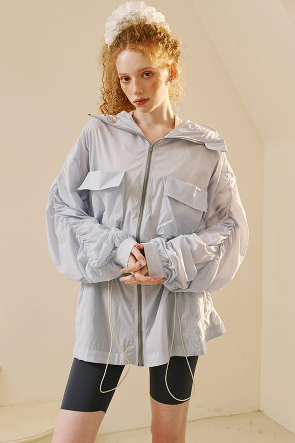 Oversized Pocketed UV Coat