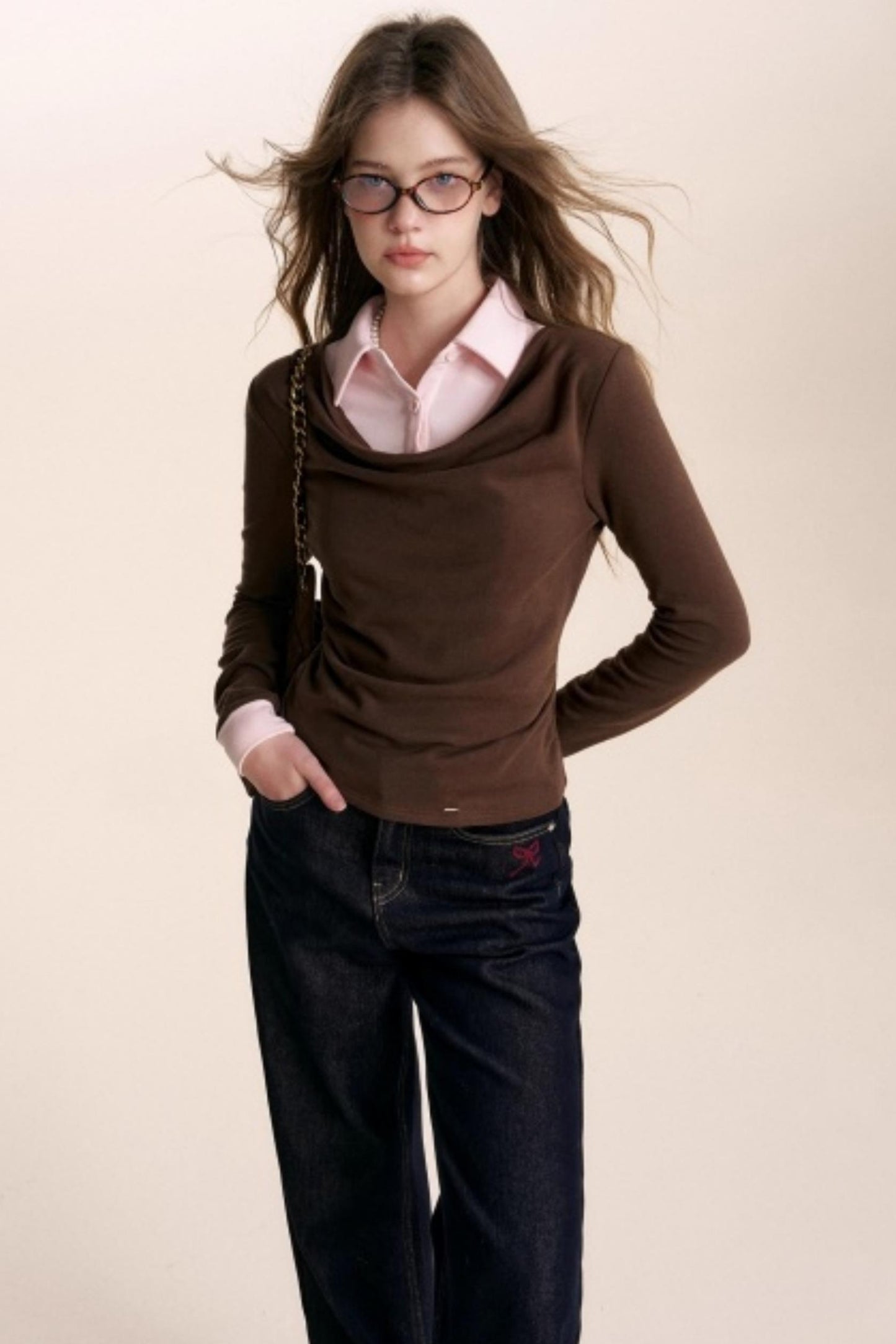 Color-Blocking Knit Top