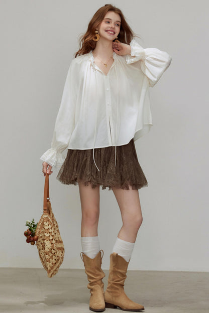 Silhouette V-Neck Shirt