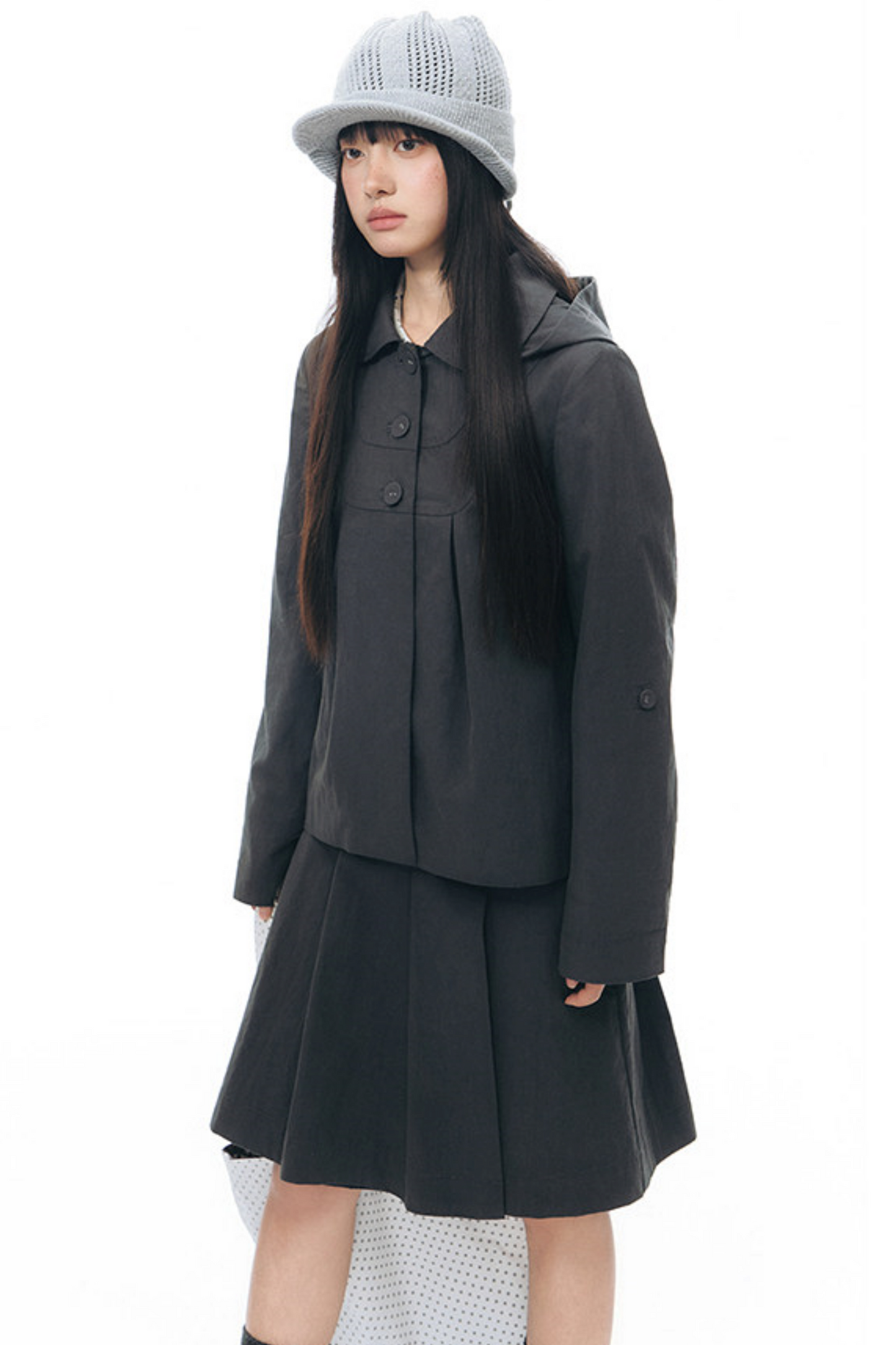 Retro Hooded Windbreaker Jacket