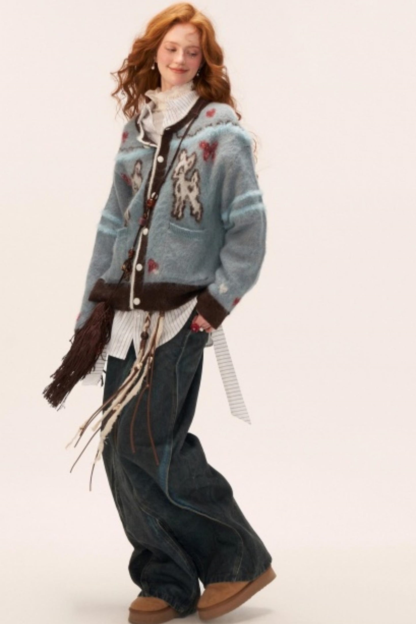 Cute Butterfly Fawn Cardigan