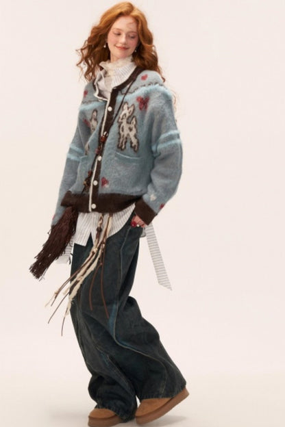 Cute Butterfly Fawn Cardigan