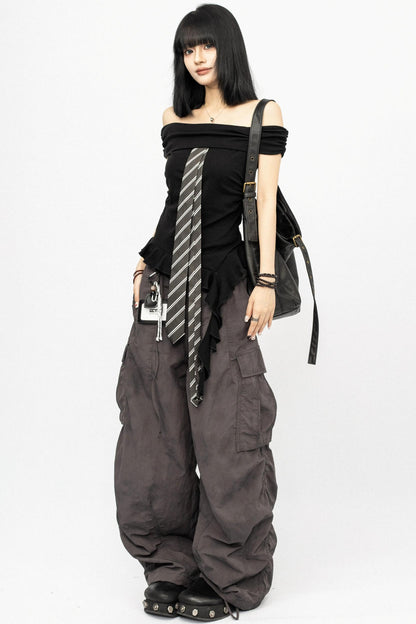 Retro Summer Shoulder Top