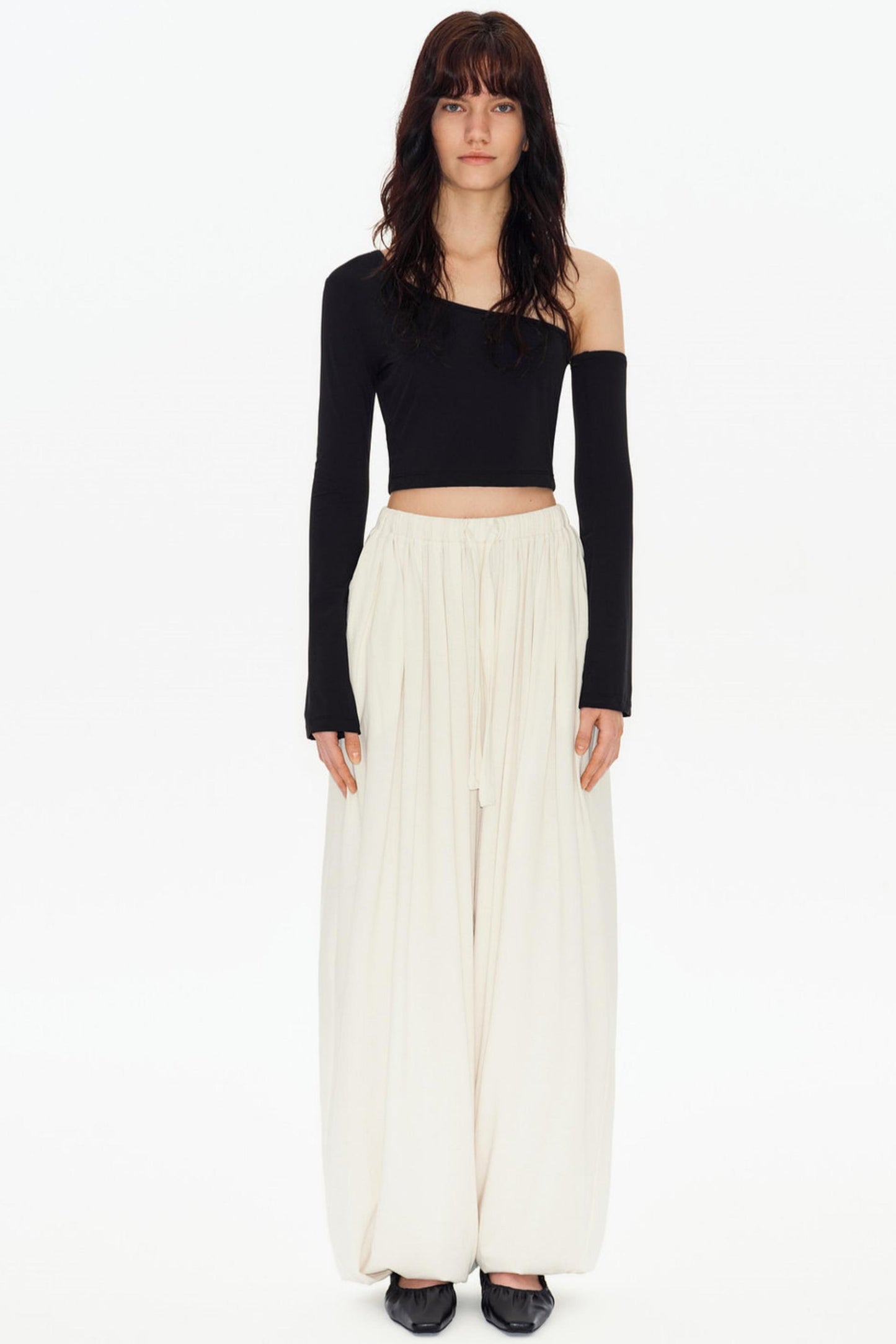 Hautfreundliche Drapierte Laternenhose