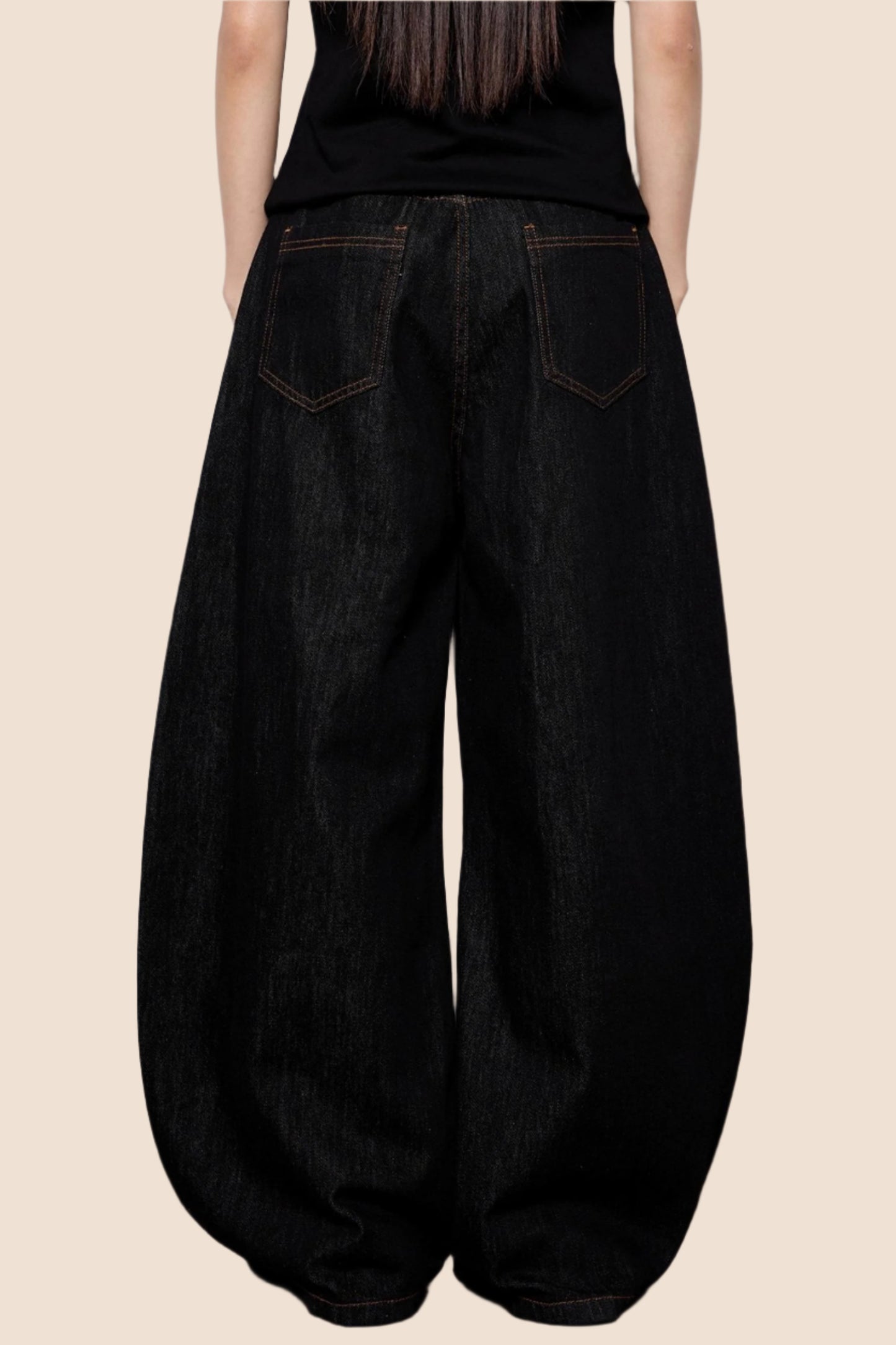 Casual Cow Color Embroidered Jeans