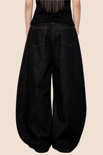Casual Cow Color Embroidered Jeans