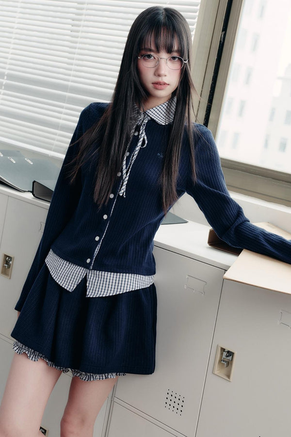 Korean High School Style Two-Piece Set-Up