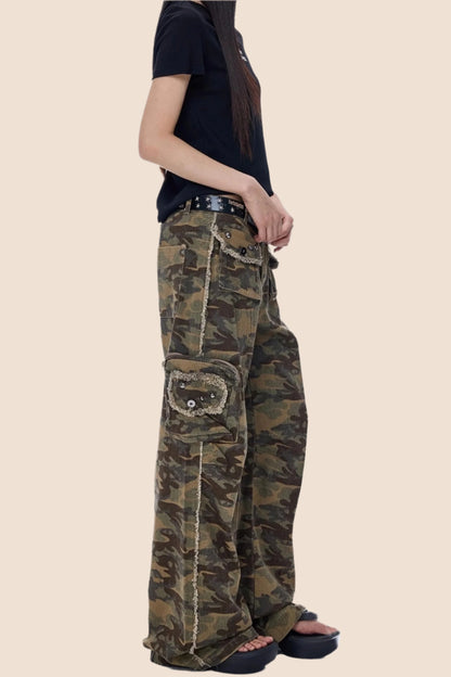 High Street Camouflage Cargo Pants