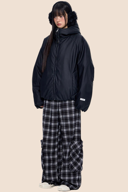 Luxury Cotton Hooded Jacket