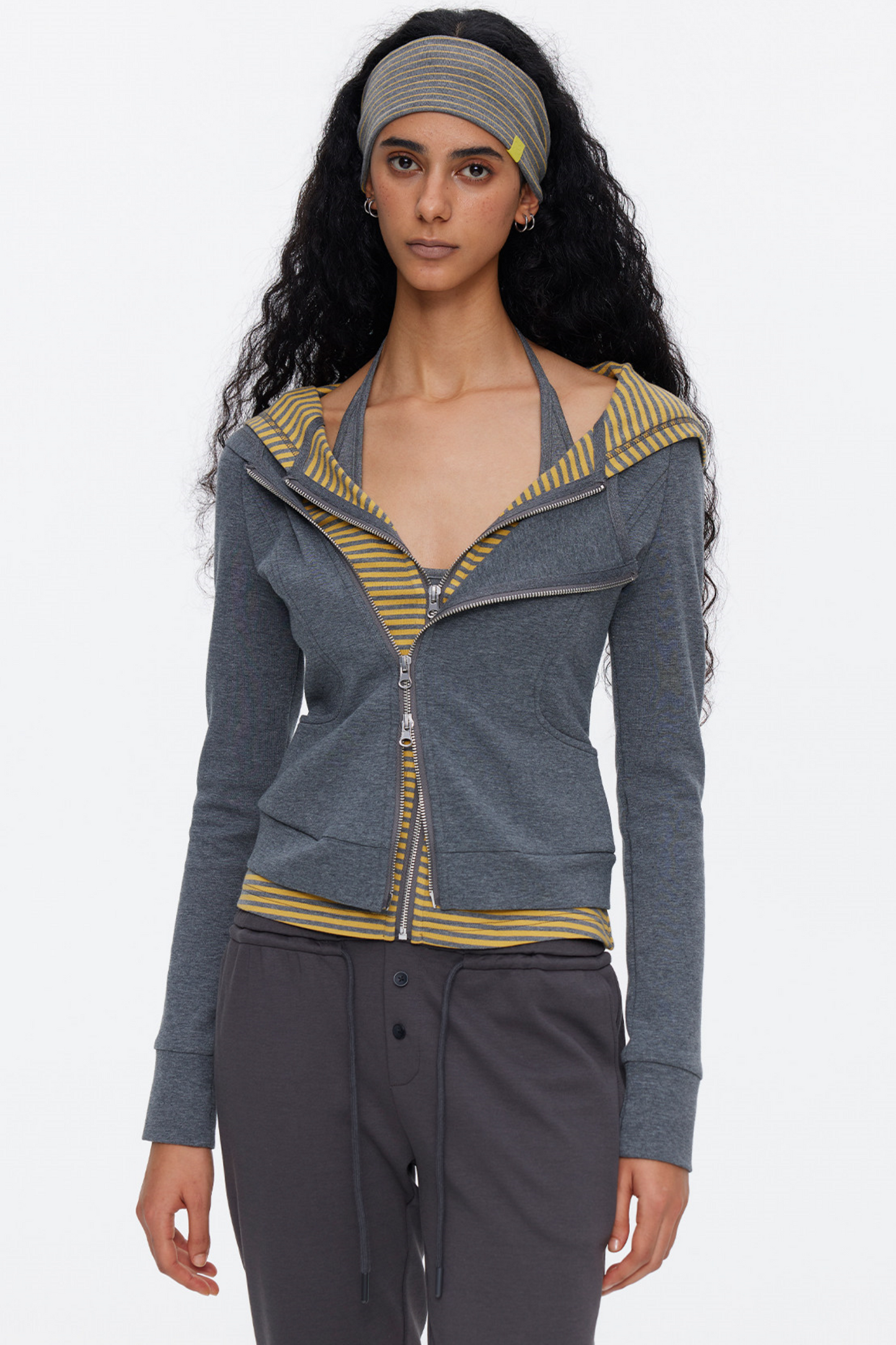 Deconstructed Color-Blocked Sweatshirt