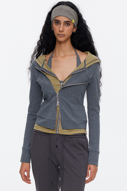 Deconstructed Color-Blocked Sweatshirt