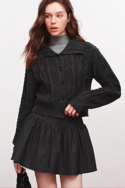 Lapel Knitted Sweater