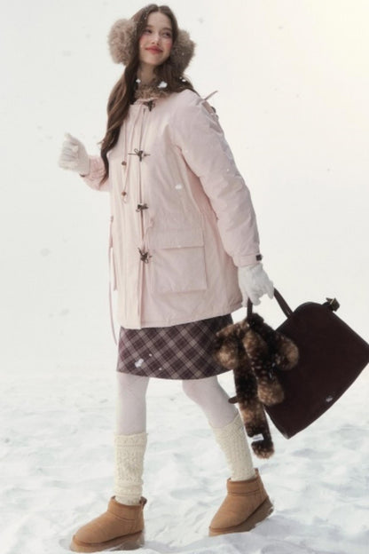 Vintage Plaid Midi Skirt