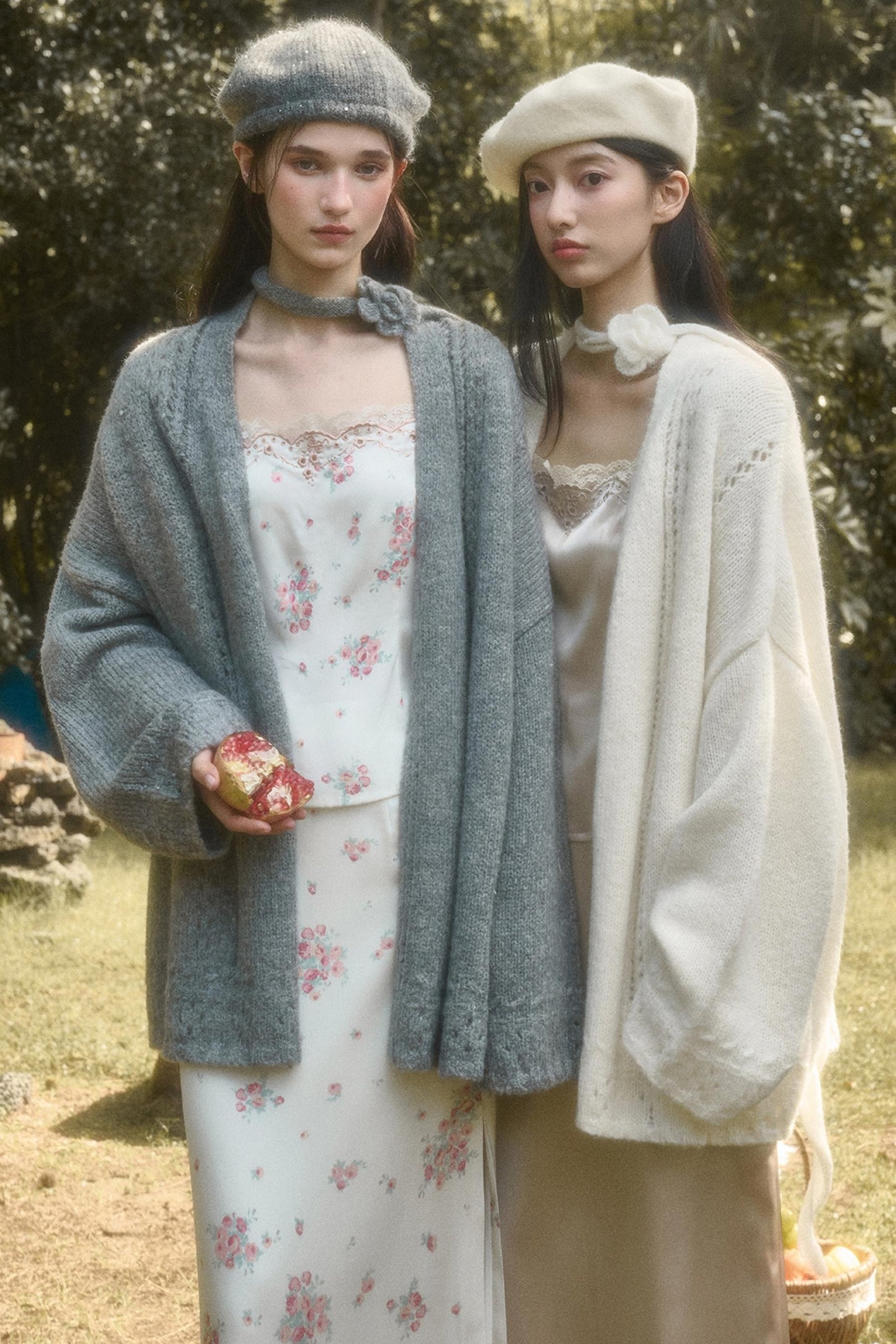 Fluffy Wool Long Cardigan