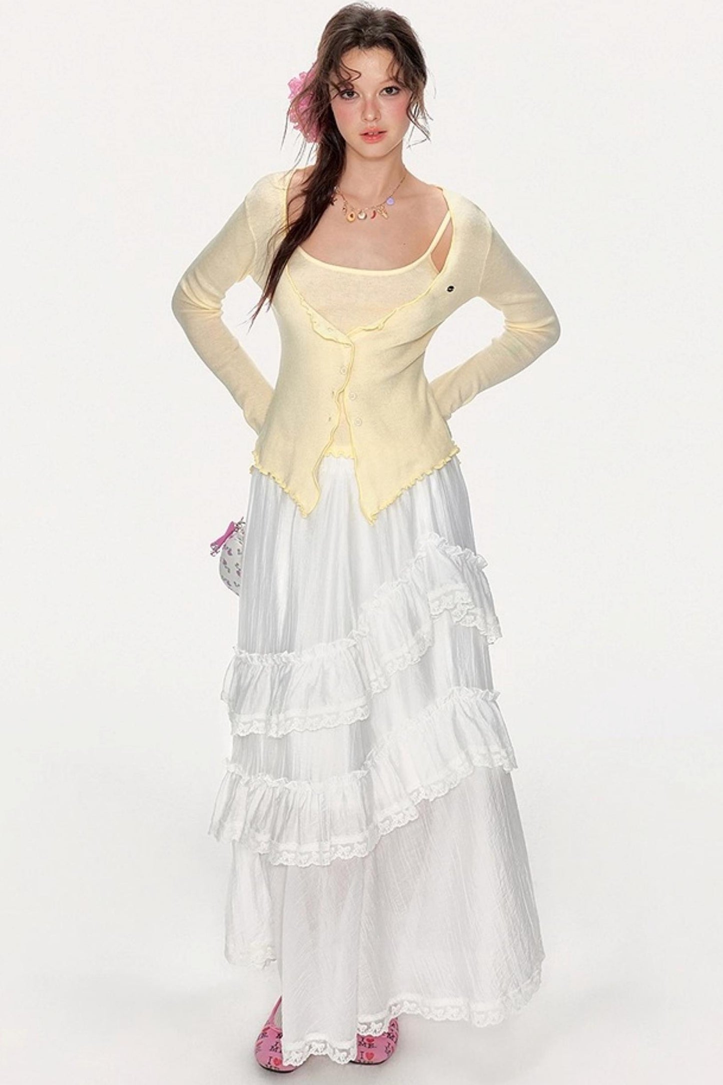 Romantic Lace Maxi Skirt