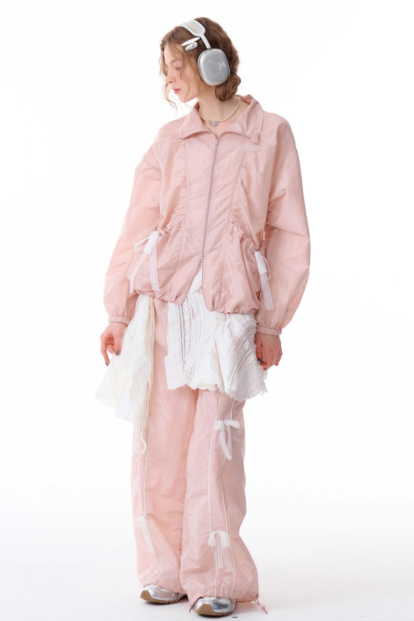 Loose Fit Lace Jacket