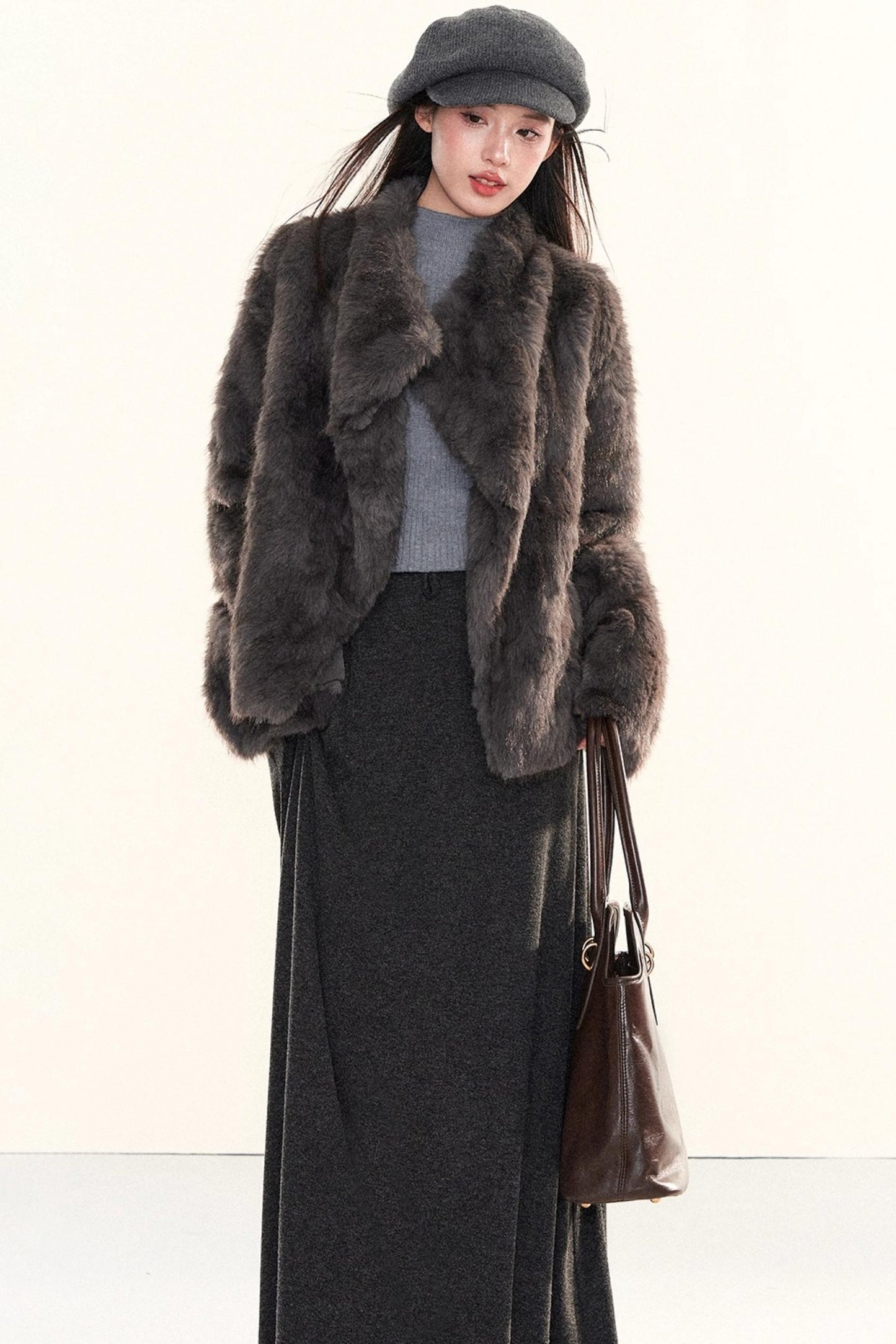 Ribbed Waist-Cinching Knit Sweater