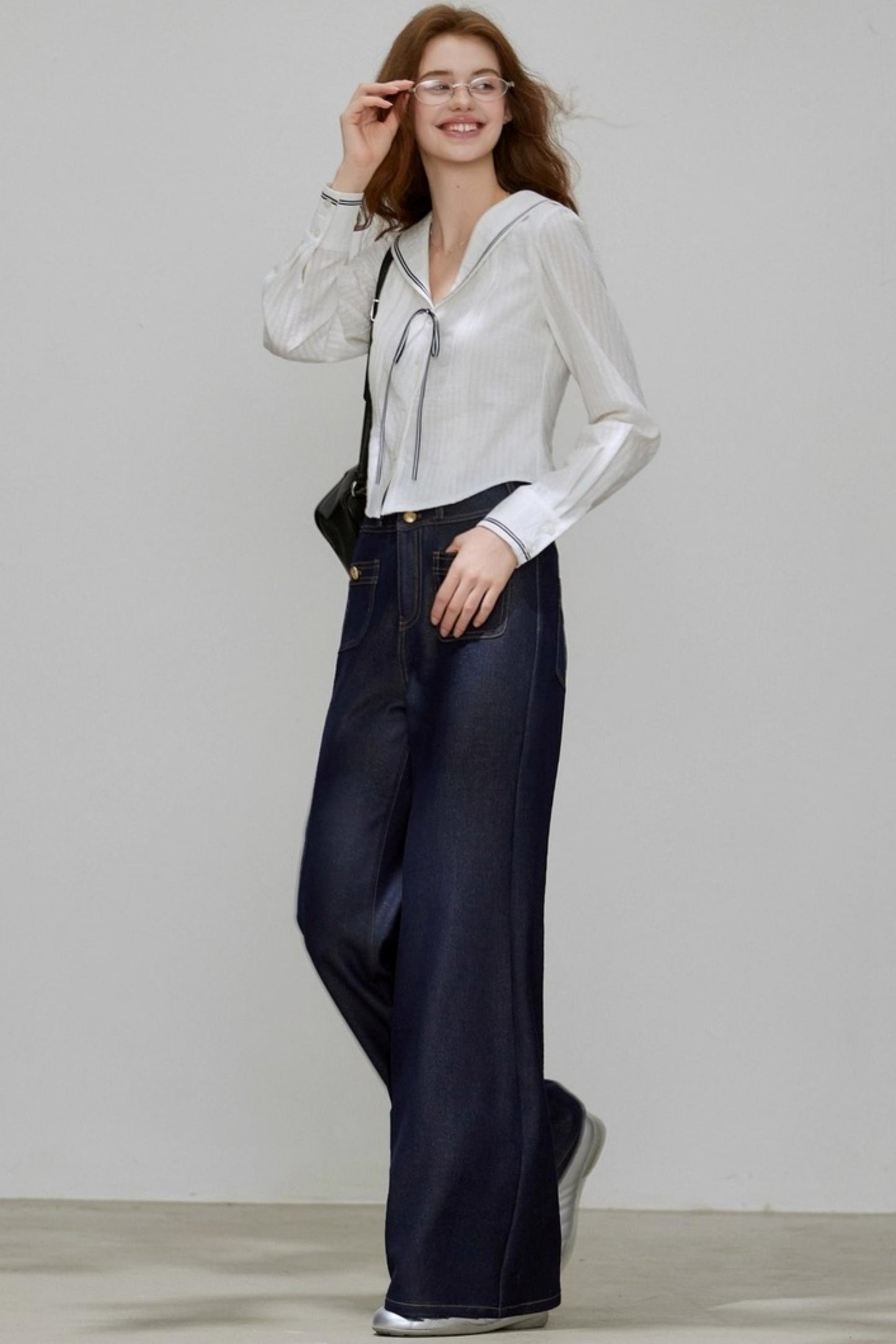Autumn High Waist Denim Pants