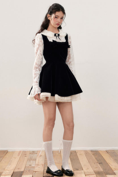Doll Collar Princess Style Lace Dress