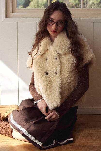 Baby Doll Collar Fur Jacket