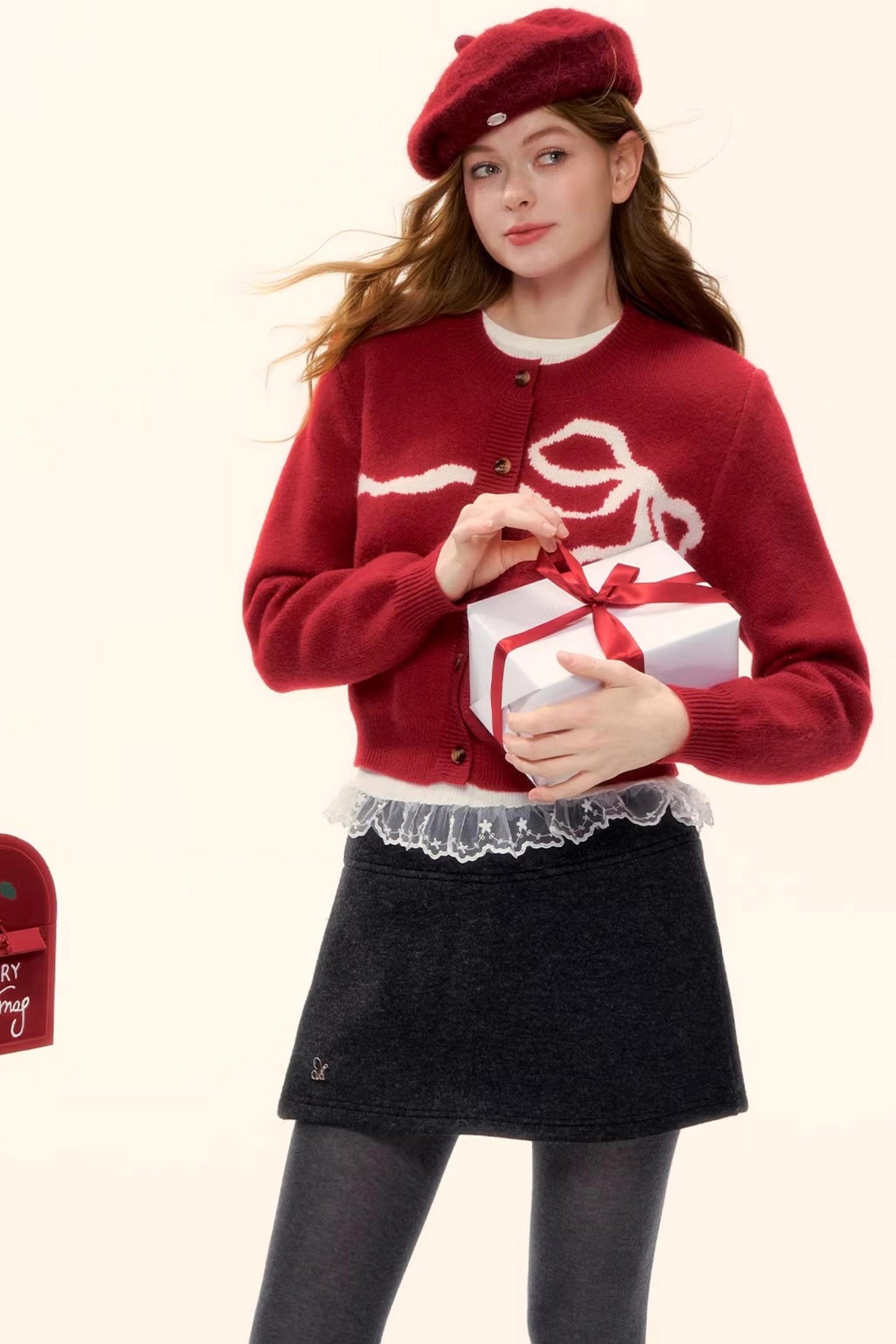 A-Linien-Rock aus Kunstwolle