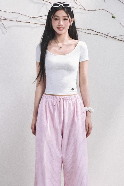 Dewdrop Lace Backless Top
