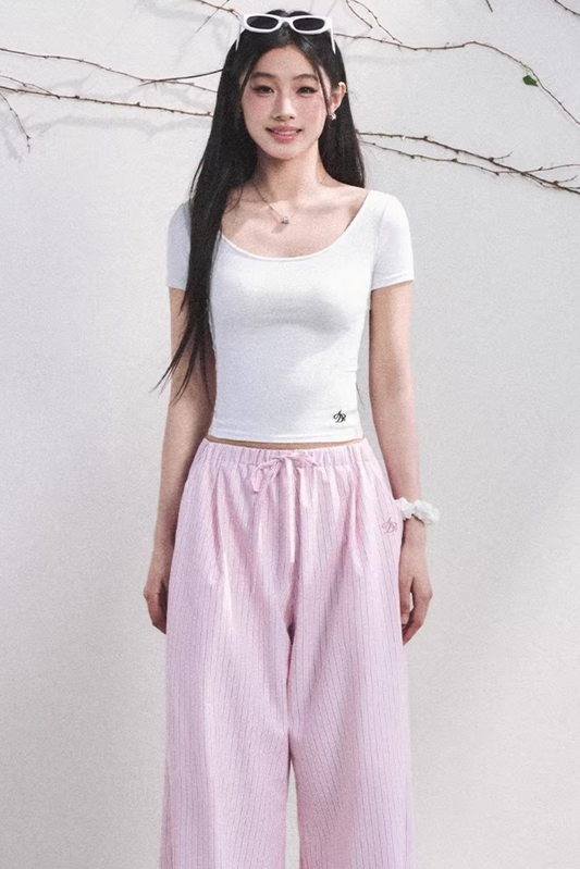 Dewdrop Lace Backless Top