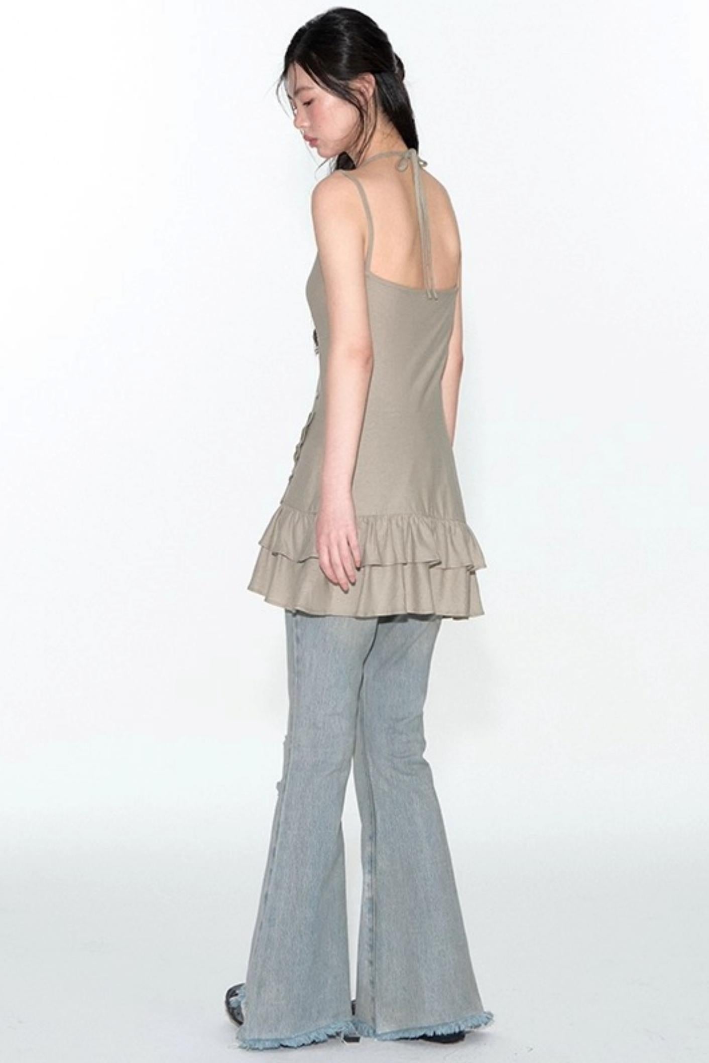 Lace Knitted Slip Dress