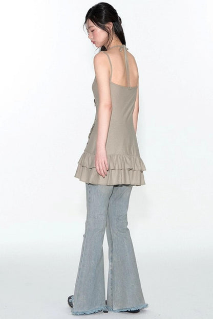 Lace Knitted Slip Dress