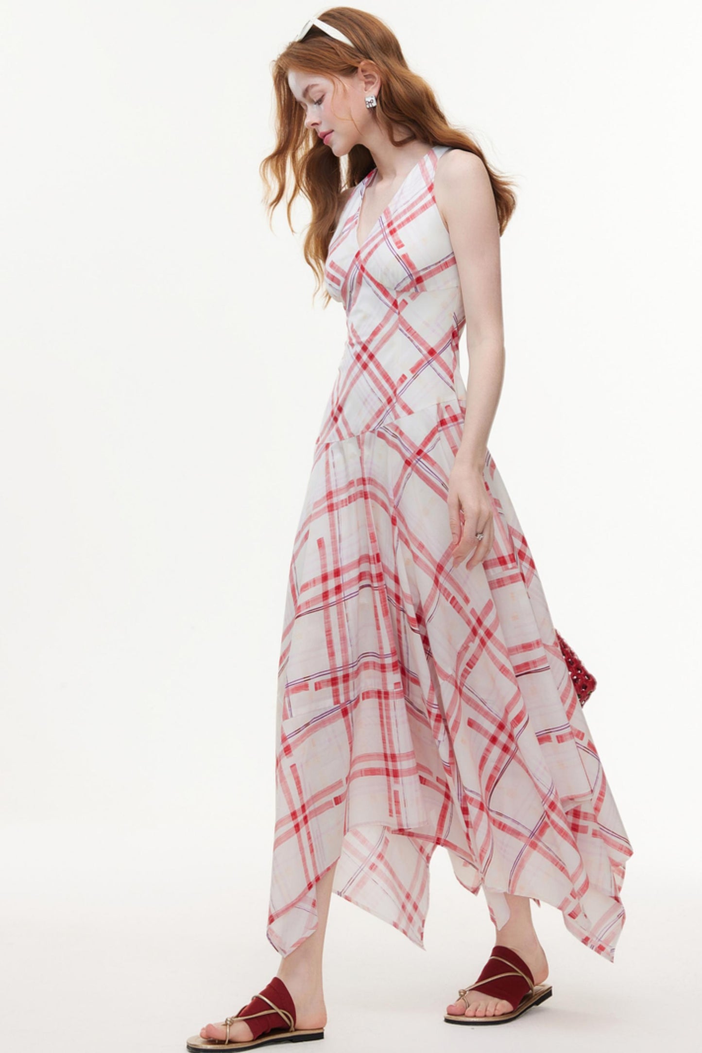 Diamond Pattern A-Line Dress