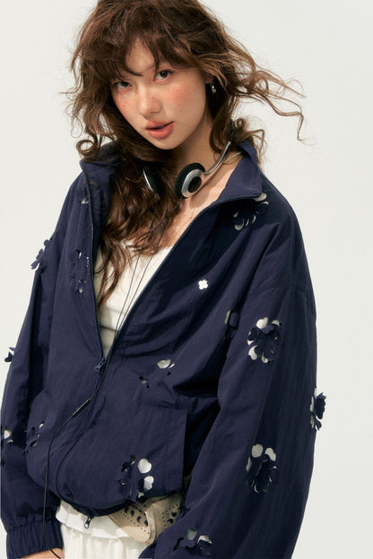 Autumn Cropped Flower Jacket