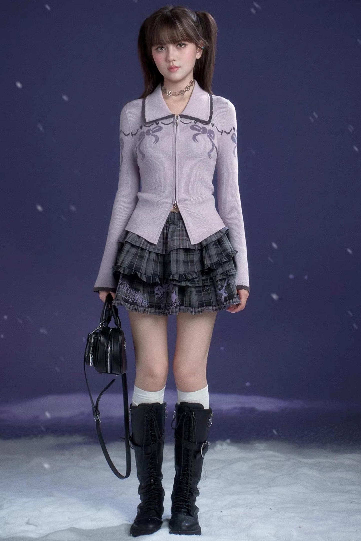 Sweet Taro Knit Cardigan