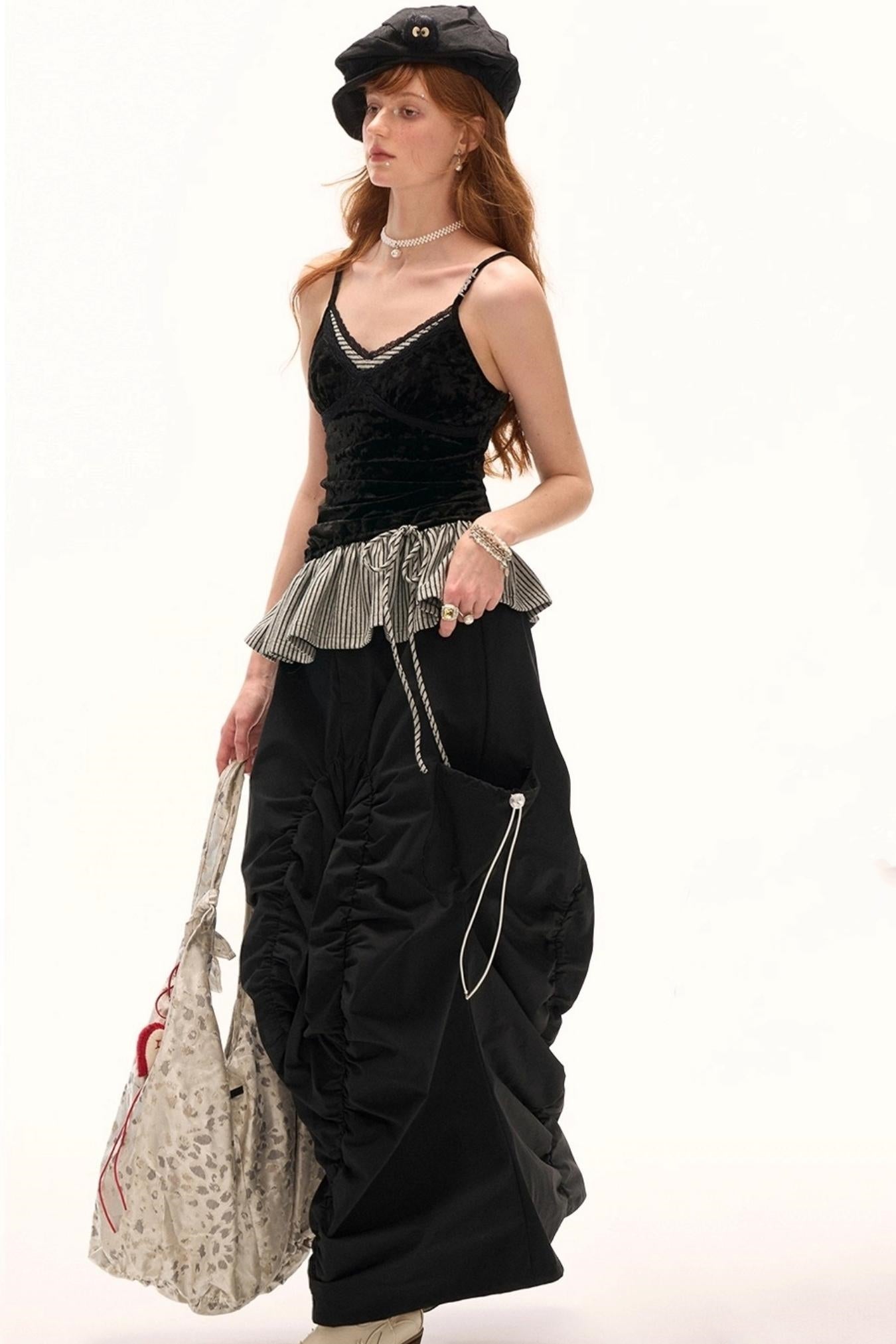 Unique Striped Lace Camisole