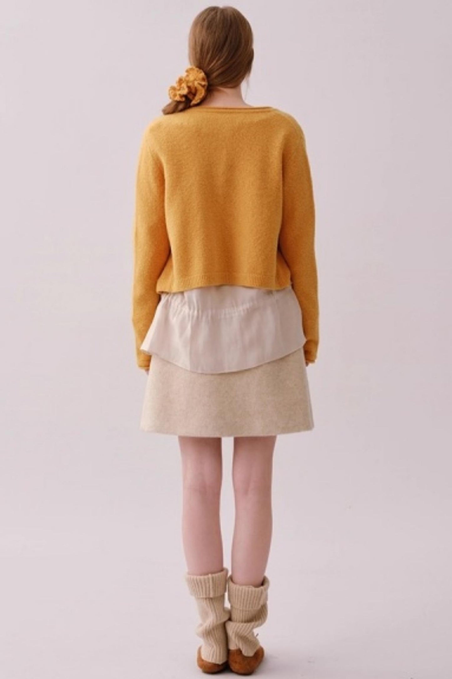 Heavy Woolen Patchwork Skirt