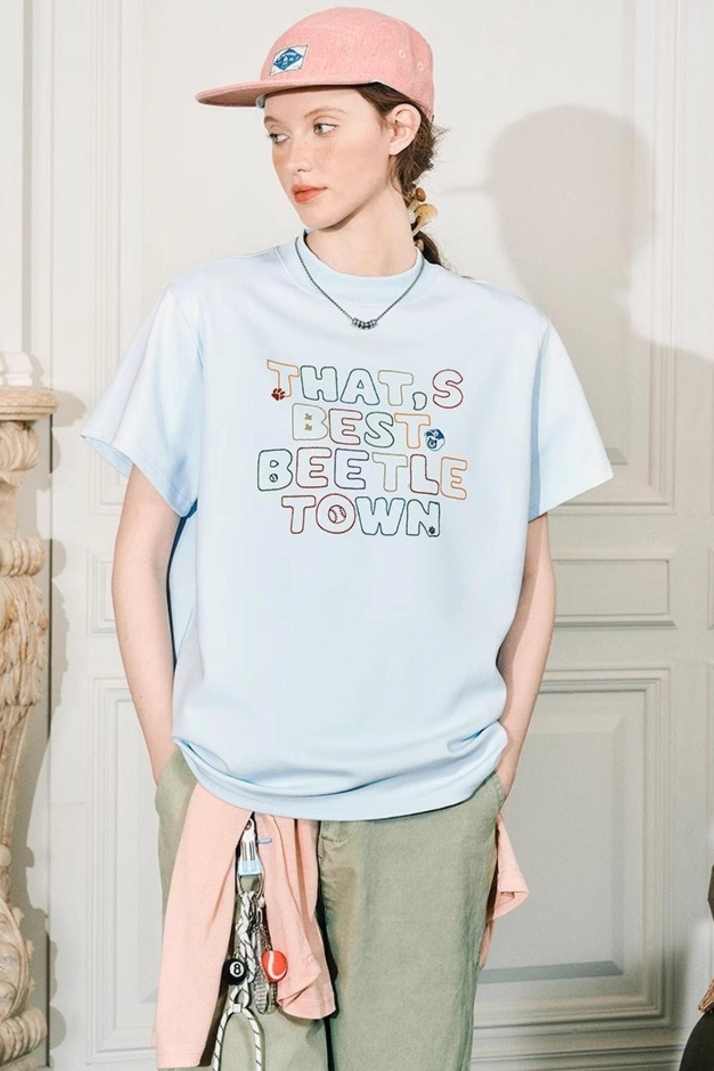 Vibrant High Neck Tee