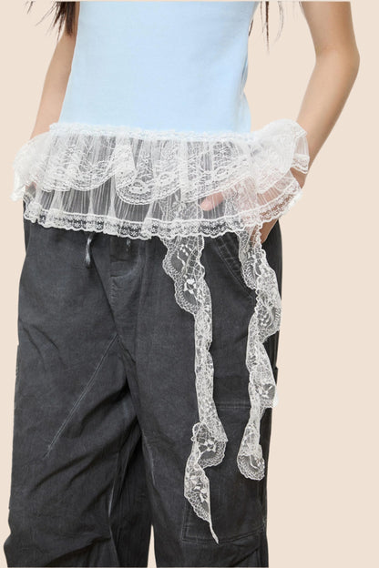 Thin Slim Fit Lace T-Shirt