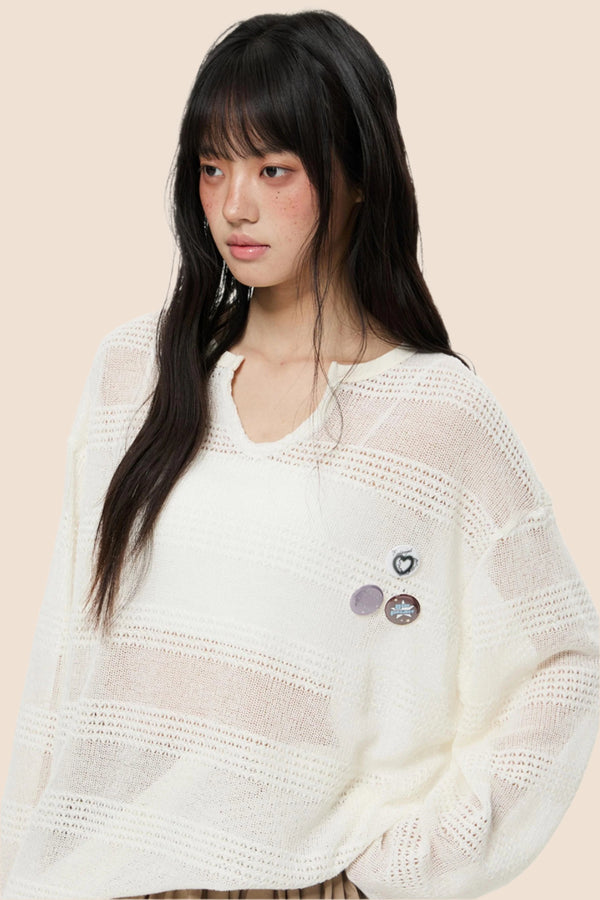 Breezy V-Neck Blouse