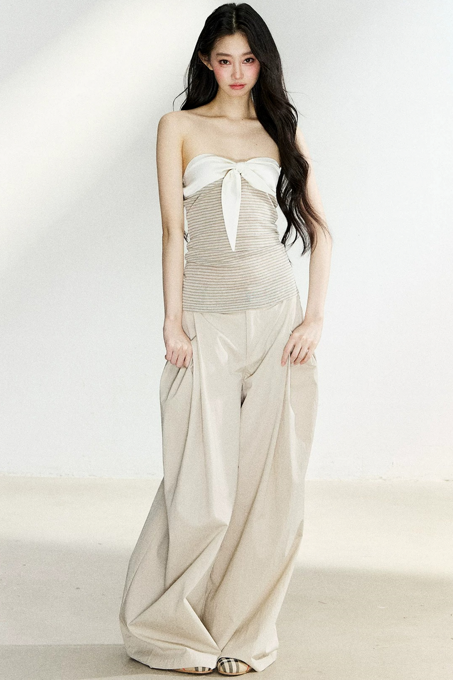 Summer High-Waisted Wide-Leg Pants