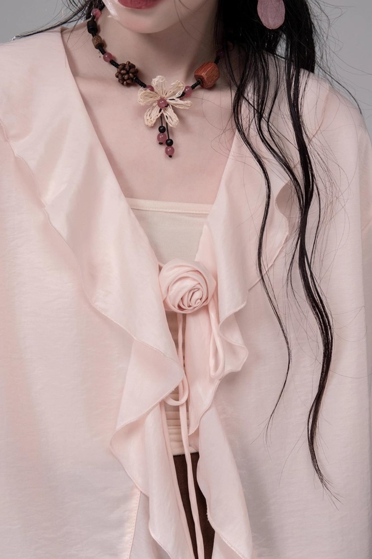 Peony Ruffle Cardigan