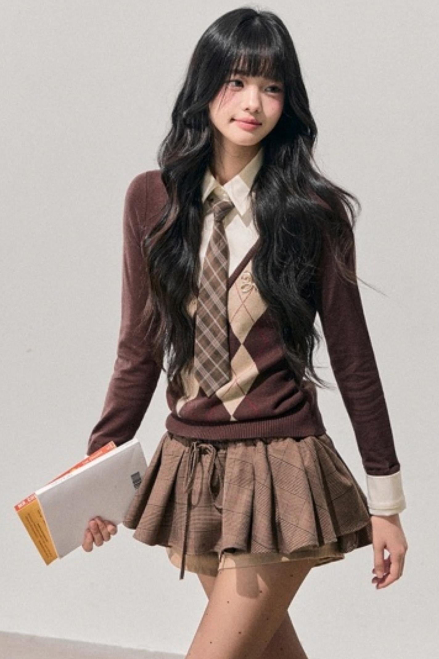 Argyle Whisper Knit Sweater