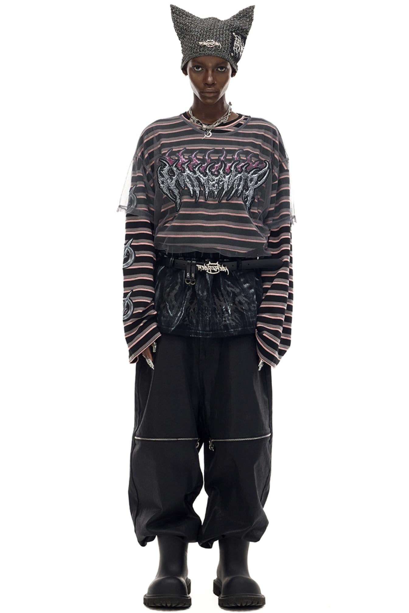 Striped Two Piece T-Shirt Set