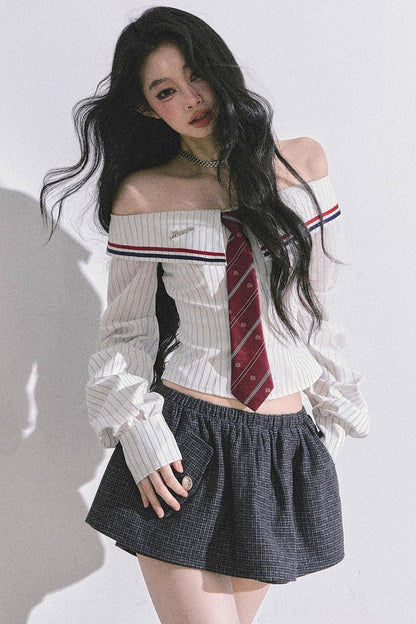 Slimming Striped Waist Top