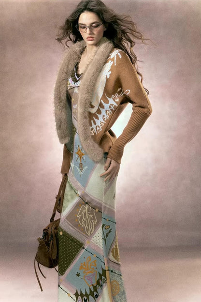 Halter Lace Patchwork Dress