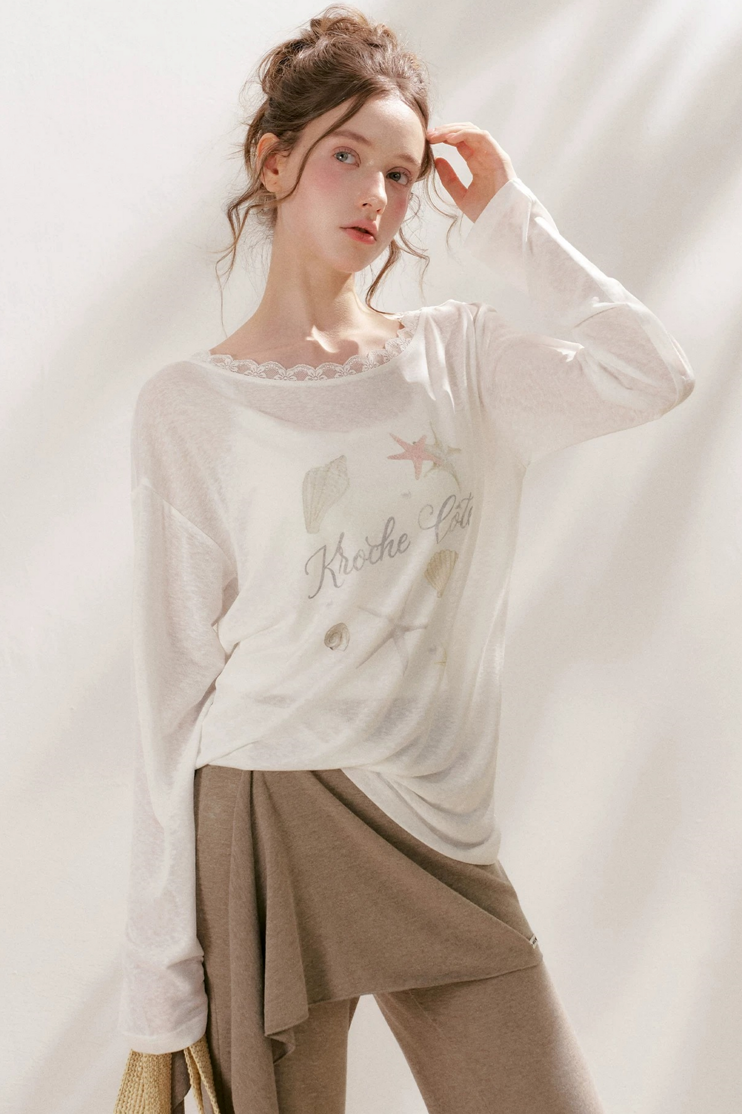 Lyocell Starfish Lace Blouse