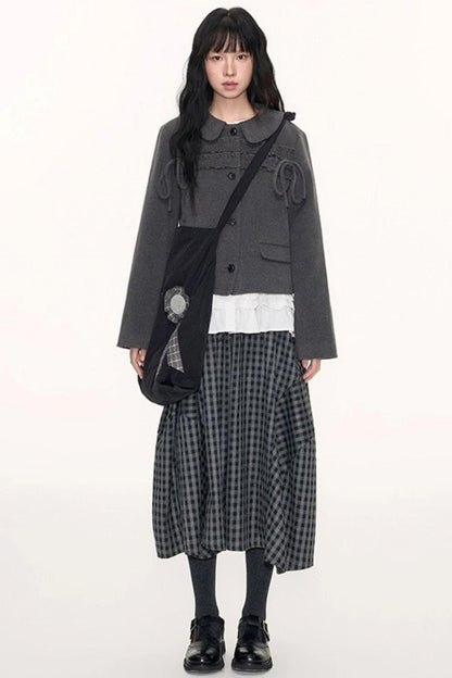 Original Cocoon Plaid Culottes Pants